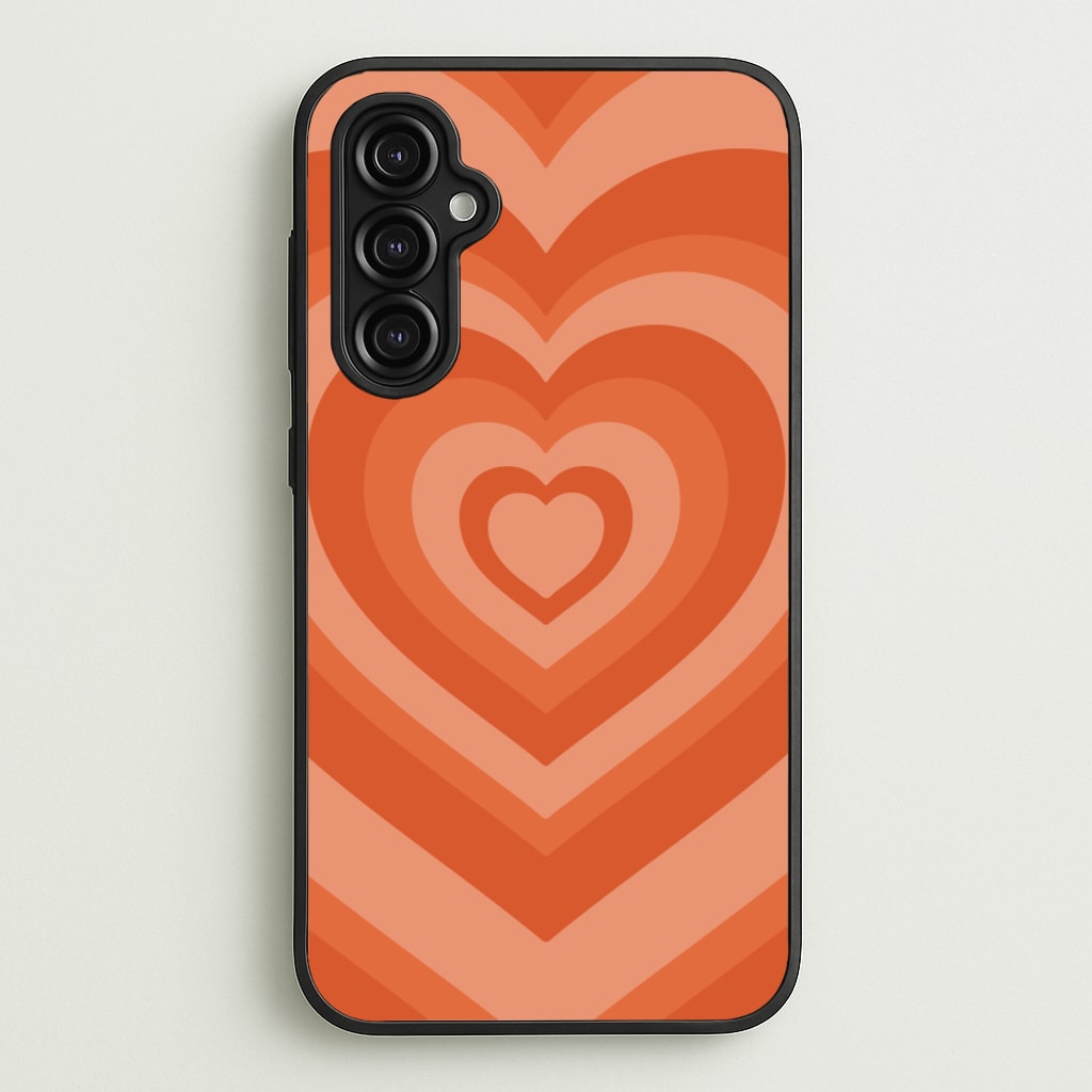 Orange - Colourful Hearts - Colourful Hearts Phone Case for Galaxy A14