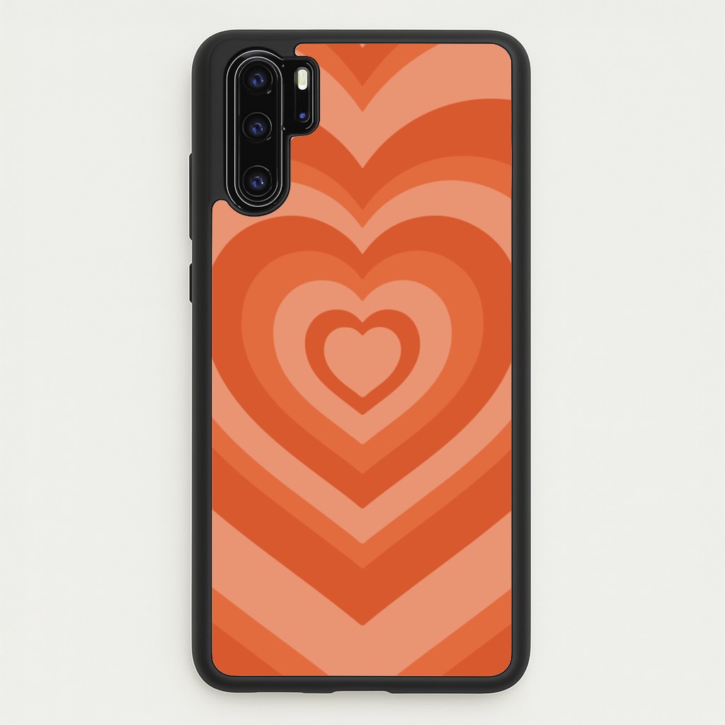 Orange - Colourful Hearts - Colourful Hearts Phone Case for Huawei P30 Pro