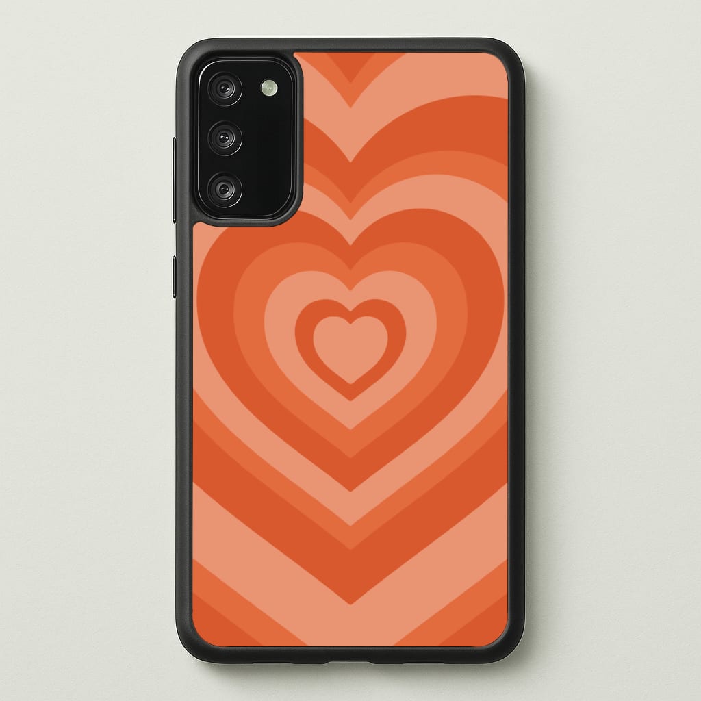 Orange - Colourful Hearts - Colourful Hearts Phone Case for Galaxy S20