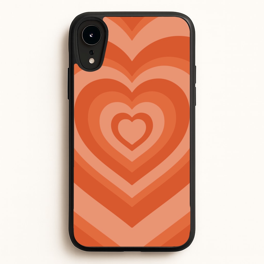 Orange - Colourful Hearts - Colourful Hearts Phone Case for iPhone XR