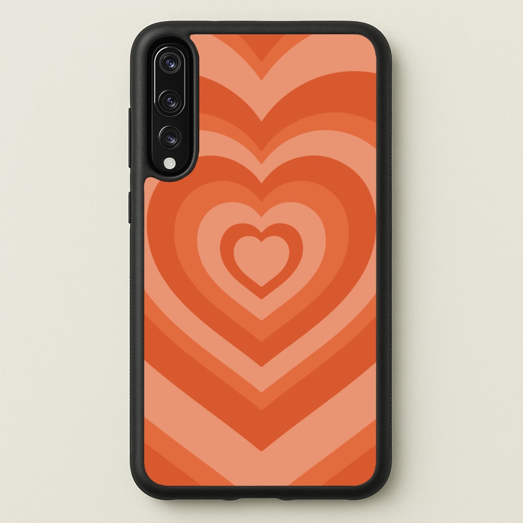 Orange - Colourful Hearts - Colourful Hearts Phone Case for Huawei P20 Pro