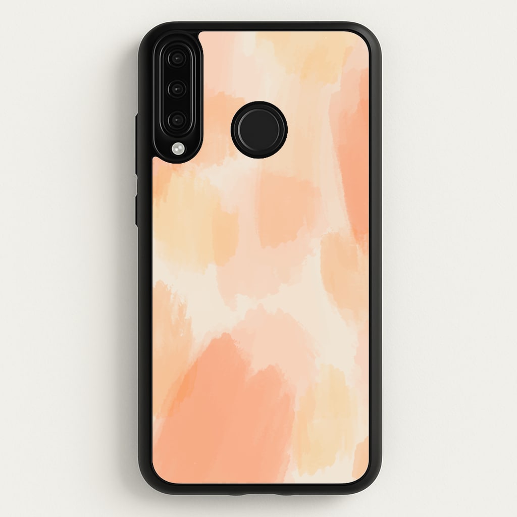 Orange Strokes - Abstract Pattern Phone Case for Huawei P30 Lite