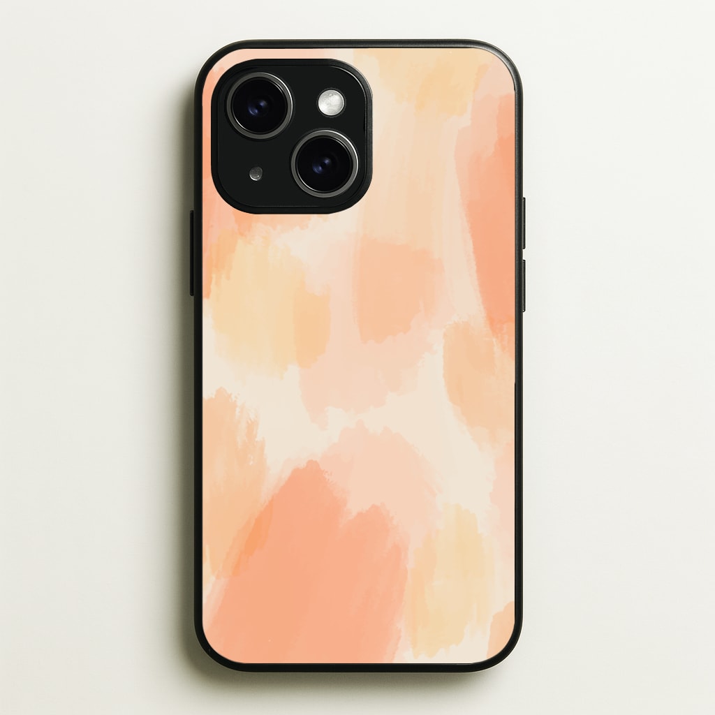 Orange Strokes - Abstract Pattern Phone Case for iPhone 14
