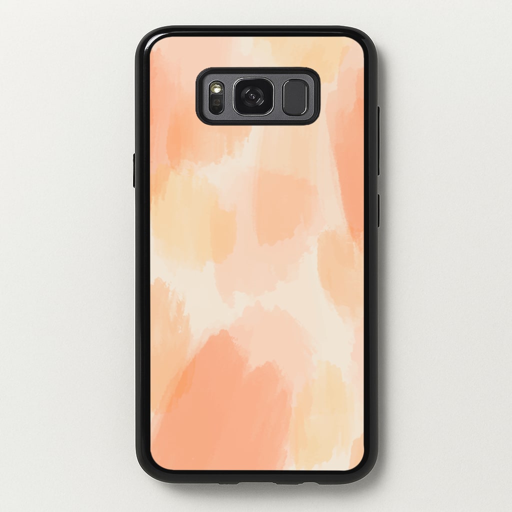 Orange Strokes - Abstract Pattern Phone Case for Galaxy S8