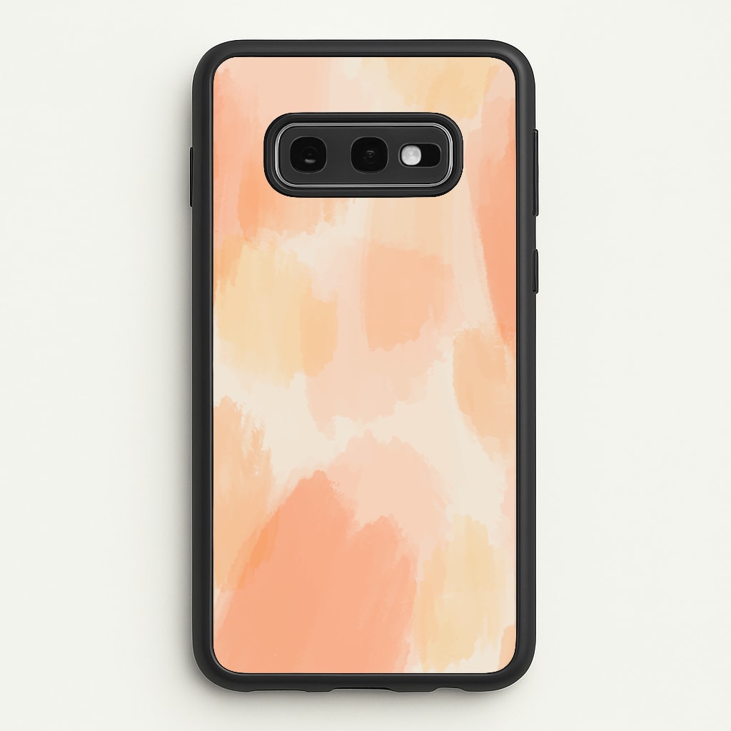 Orange Strokes - Abstract Pattern Phone Case for Galaxy S10e