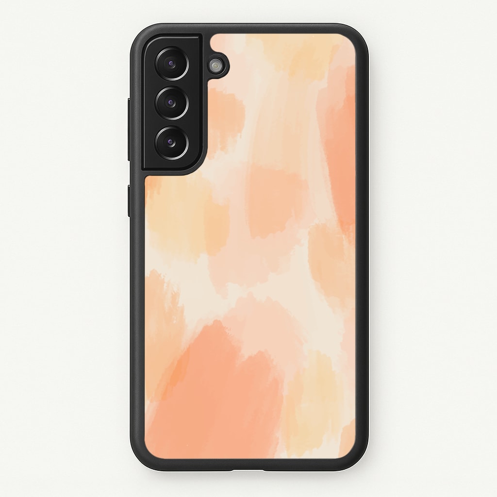 Orange Strokes - Abstract Pattern Phone Case for Galaxy S21