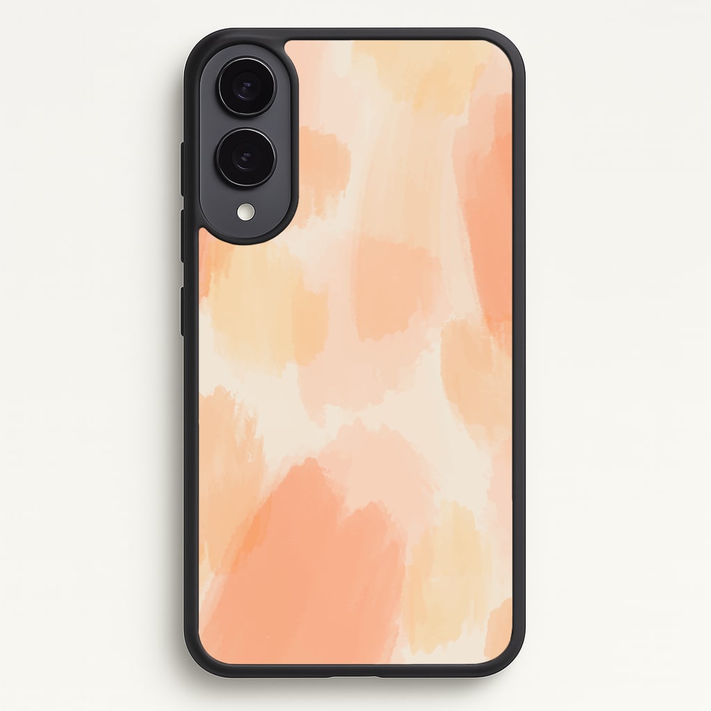 Orange Strokes - Abstract Pattern Phone Case for Galaxy S25 Edge