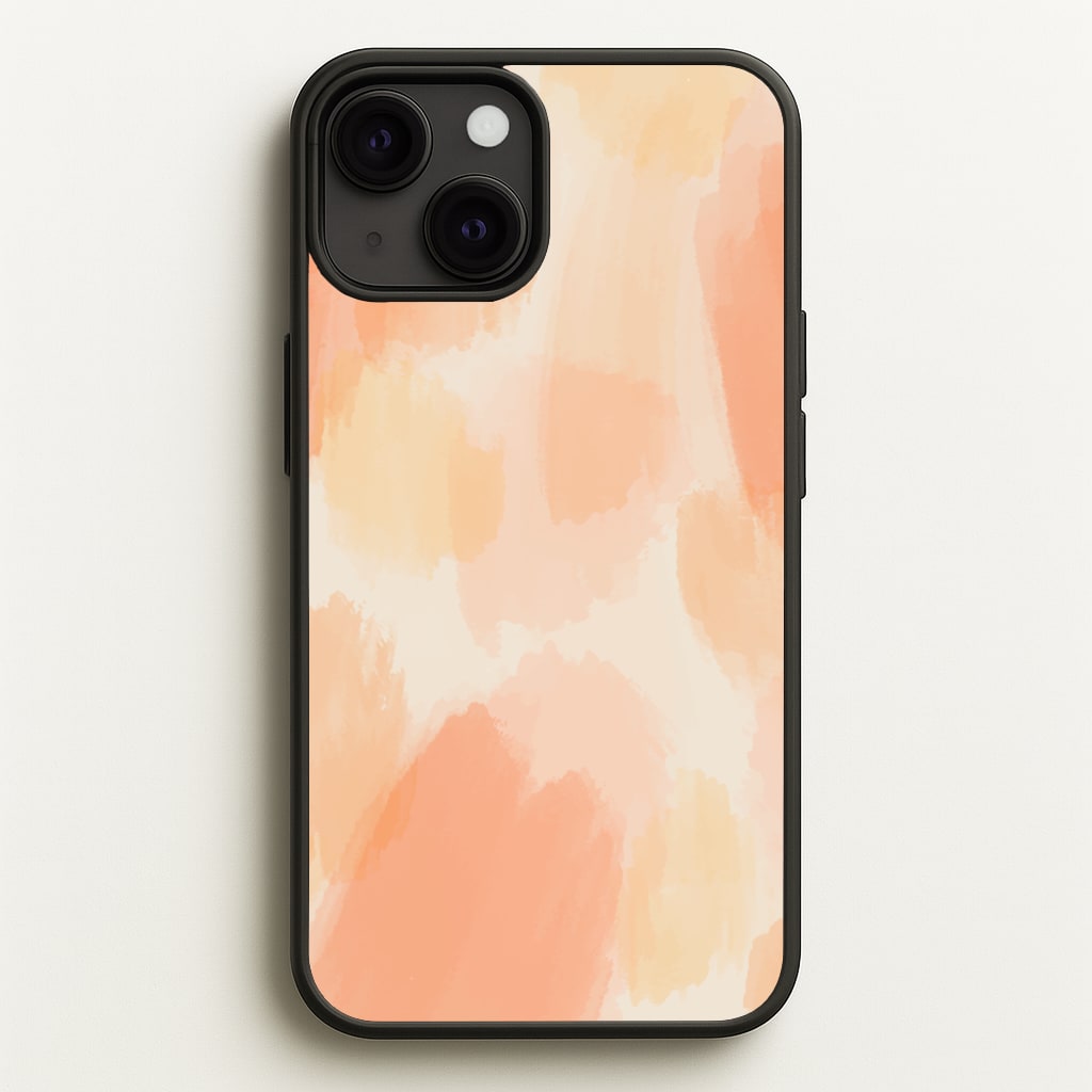 Orange Strokes - Abstract Pattern Phone Case for iPhone 13 Mini