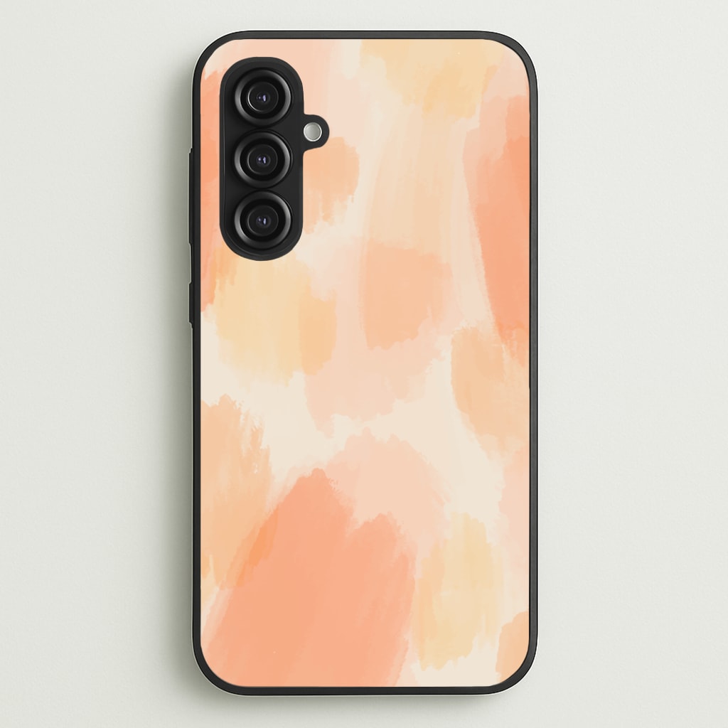 Orange Strokes - Abstract Pattern Phone Case for Galaxy S23FE