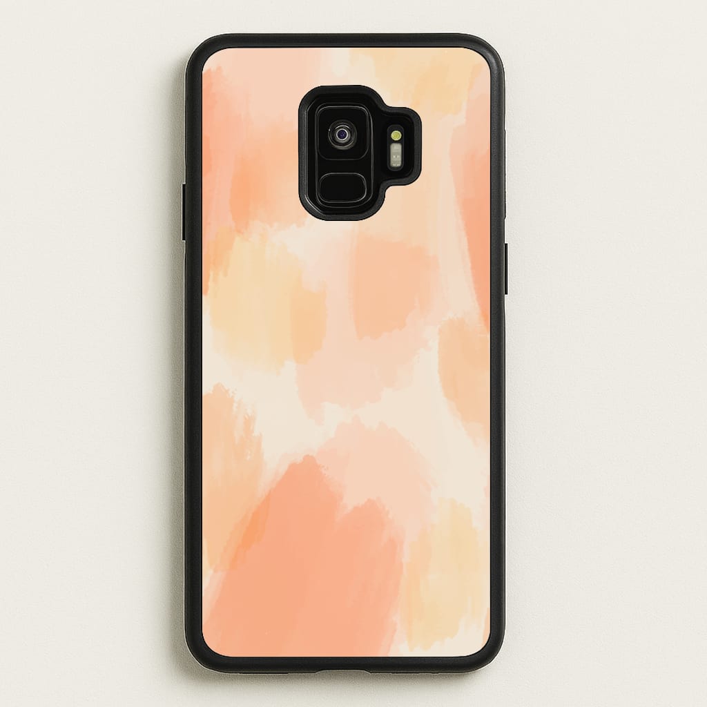 Orange Strokes - Abstract Pattern Phone Case for Galaxy S9