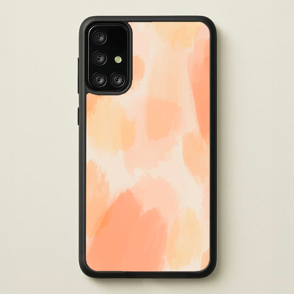 Orange Strokes - Abstract Pattern Phone Case for Galaxy A71