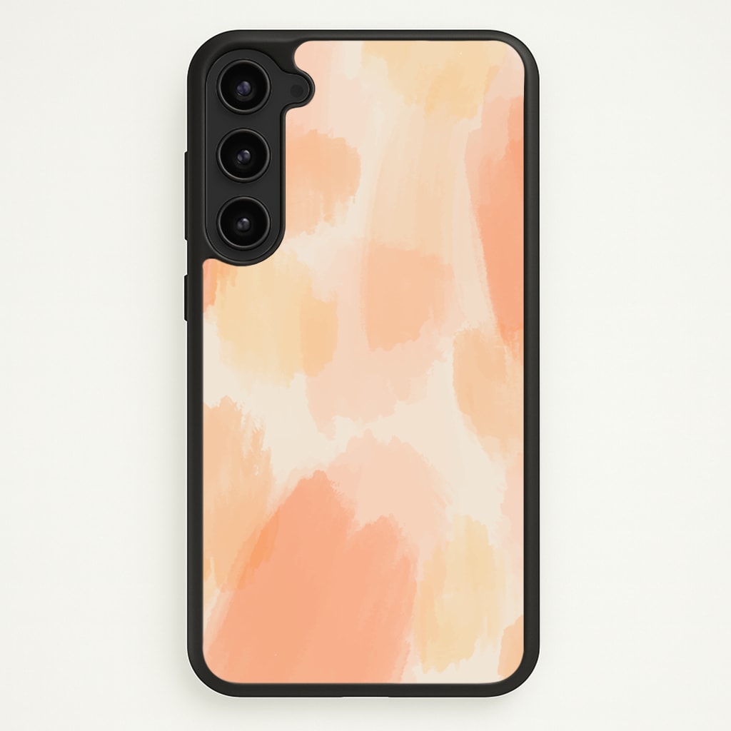 Orange Strokes - Abstract Pattern Phone Case for Galaxy S23