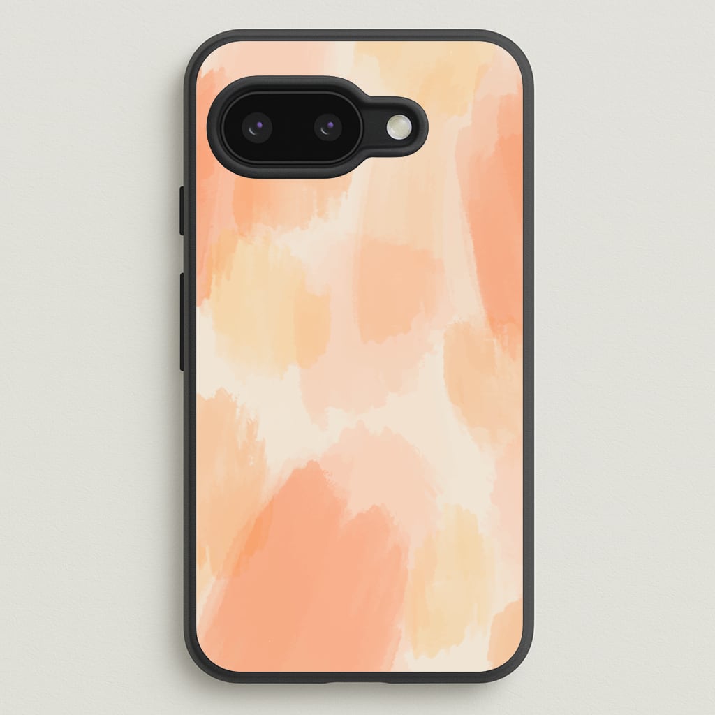 Orange Strokes - Abstract Pattern Phone Case for Google Pixel 9a
