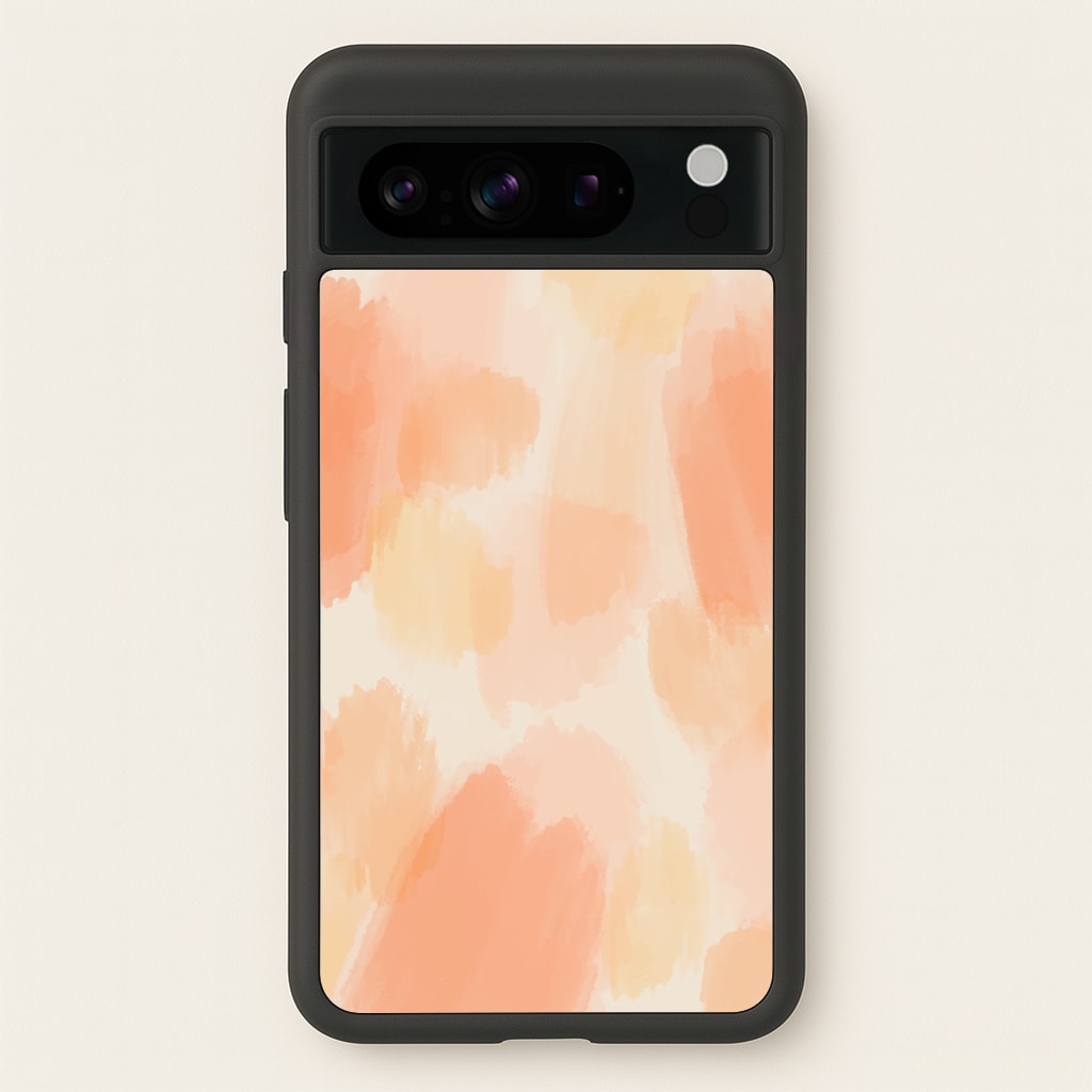 Orange Strokes - Abstract Pattern Phone Case for Google Pixel 8 Pro