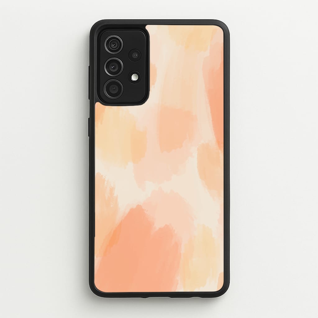 Orange Strokes - Abstract Pattern Phone Case for Galaxy A52 / A52s