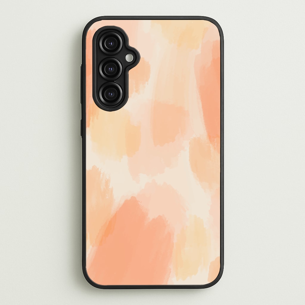 Orange Strokes - Abstract Pattern Phone Case for Galaxy A14