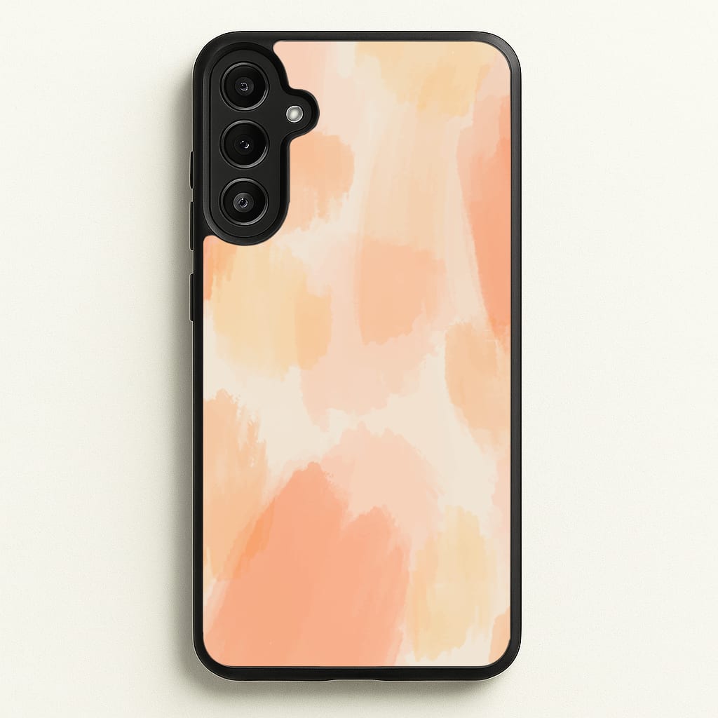 Orange Strokes - Abstract Pattern Phone Case for Galaxy A34