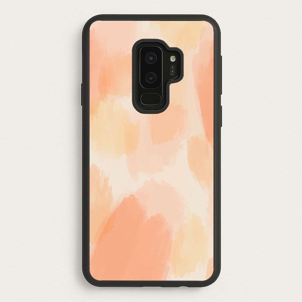 Orange Strokes - Abstract Pattern Phone Case for Galaxy S9 Plus