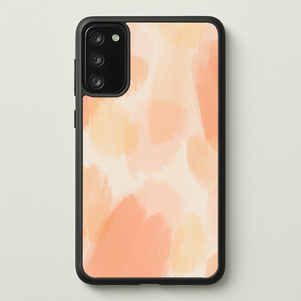 Orange Strokes - Abstract Pattern Phone Case for Galaxy A41