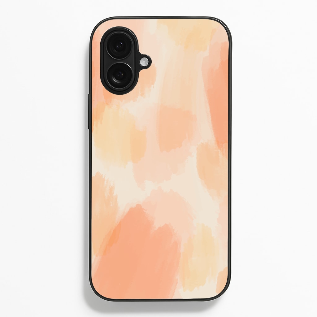 Orange Strokes - Abstract Pattern Phone Case for iPhone 16 Plus