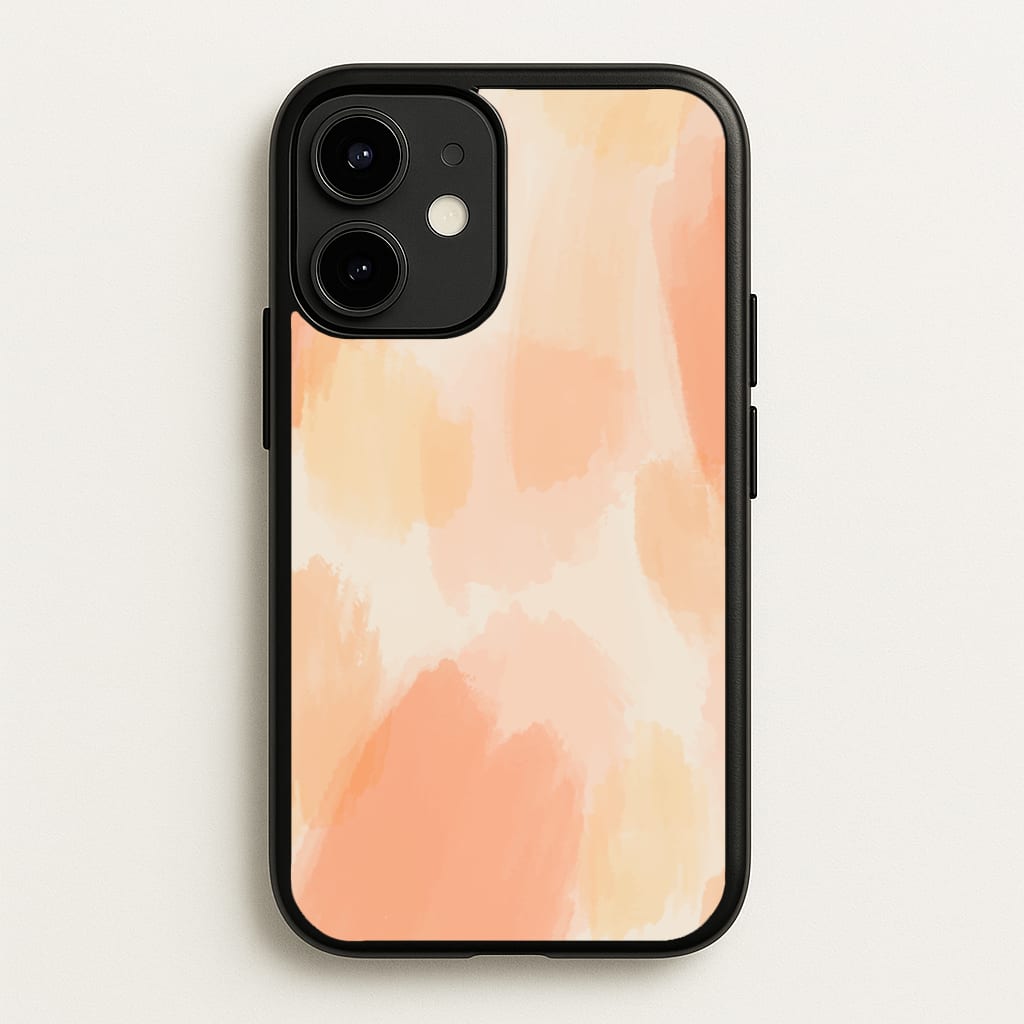 Orange Strokes - Abstract Pattern Phone Case for iPhone 12 Mini
