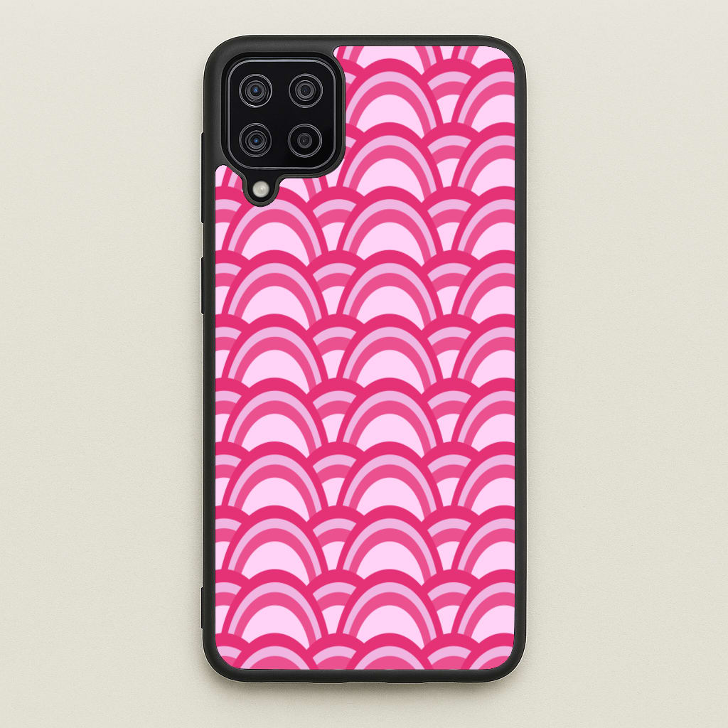 Purple Pink Abstract Pattern - Abstract Pattern Phone Case for Galaxy A12