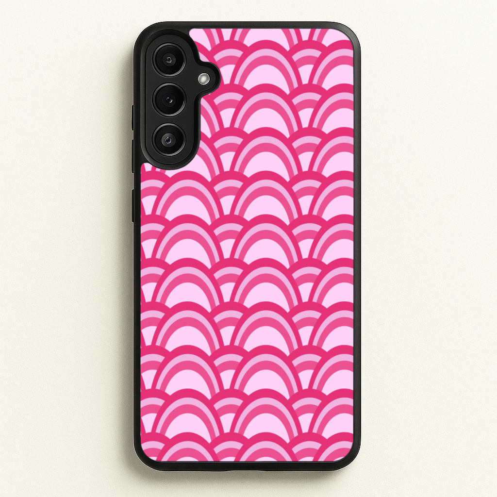 Purple Pink Abstract Pattern - Abstract Pattern Phone Case for Galaxy A34