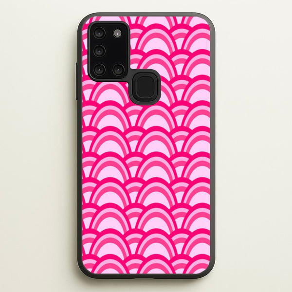 Purple Pink Abstract Pattern - Abstract Pattern Phone Case for Galaxy A21s