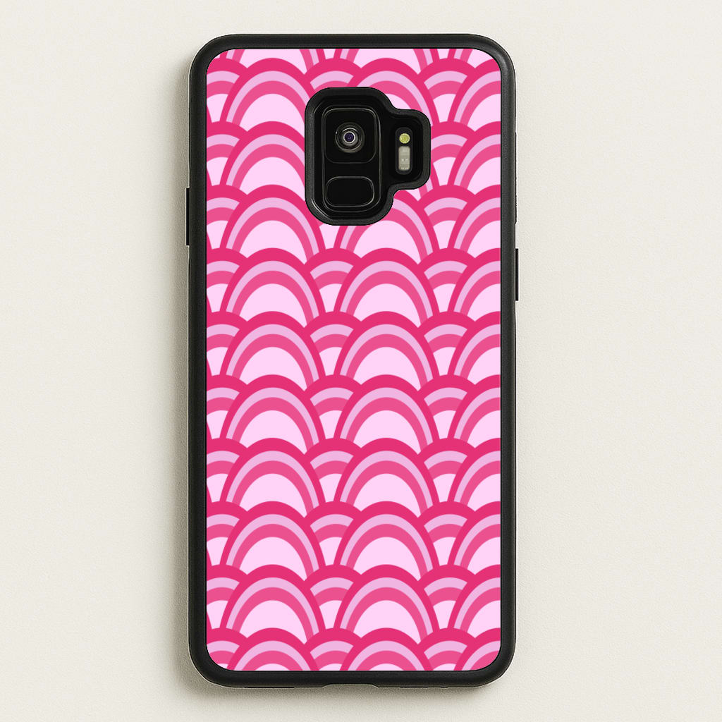 Purple Pink Abstract Pattern - Abstract Pattern Phone Case for Galaxy S9
