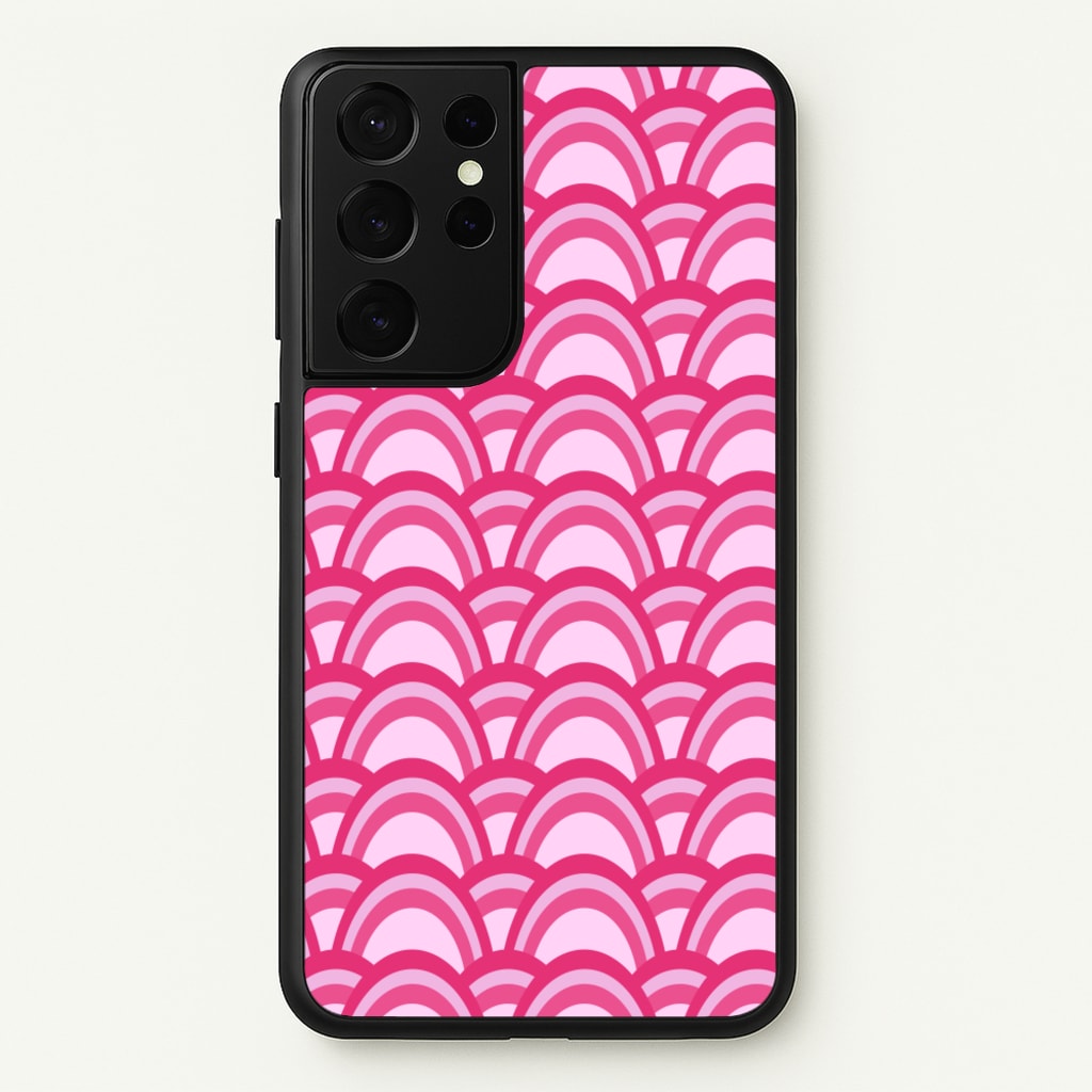 Purple Pink Abstract Pattern - Abstract Pattern Phone Case for Galaxy S21 Ultra