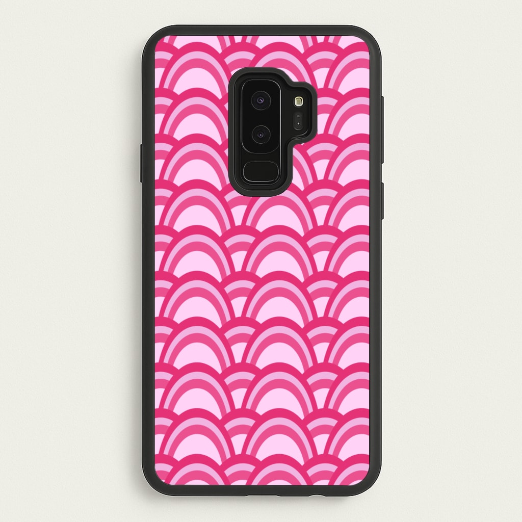 Purple Pink Abstract Pattern - Abstract Pattern Phone Case for Galaxy S9 Plus
