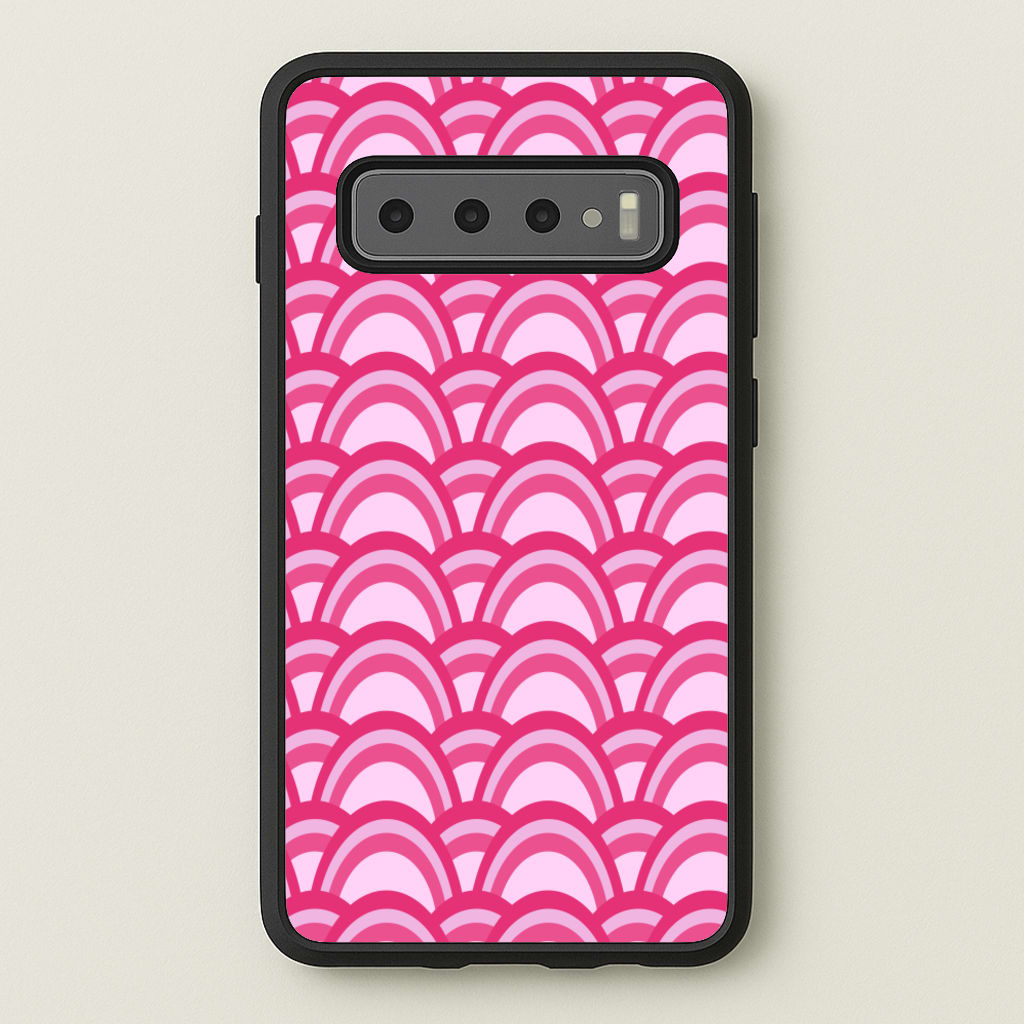 Purple Pink Abstract Pattern - Abstract Pattern Phone Case for Galaxy S10 Plus