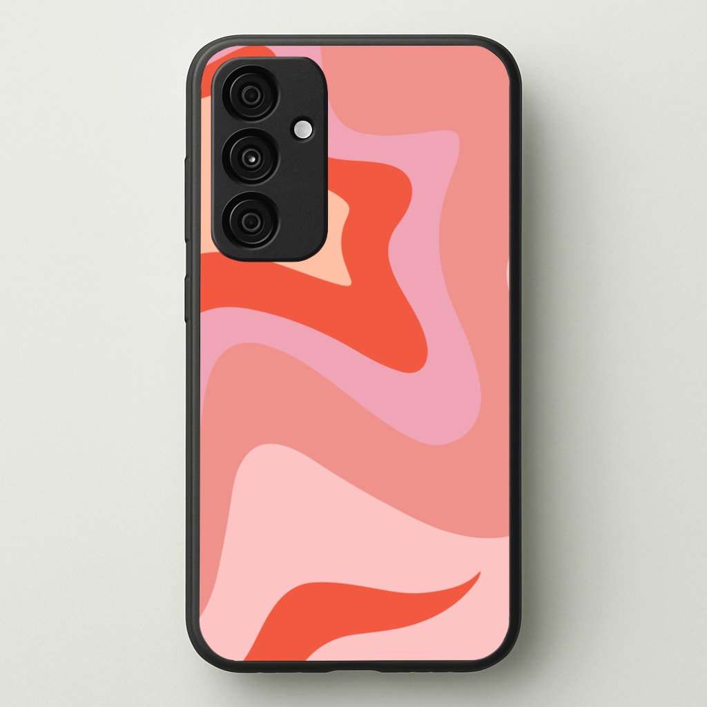 Abstract Pink And Purple - Abstract Pattern Phone Case for Galaxy A35