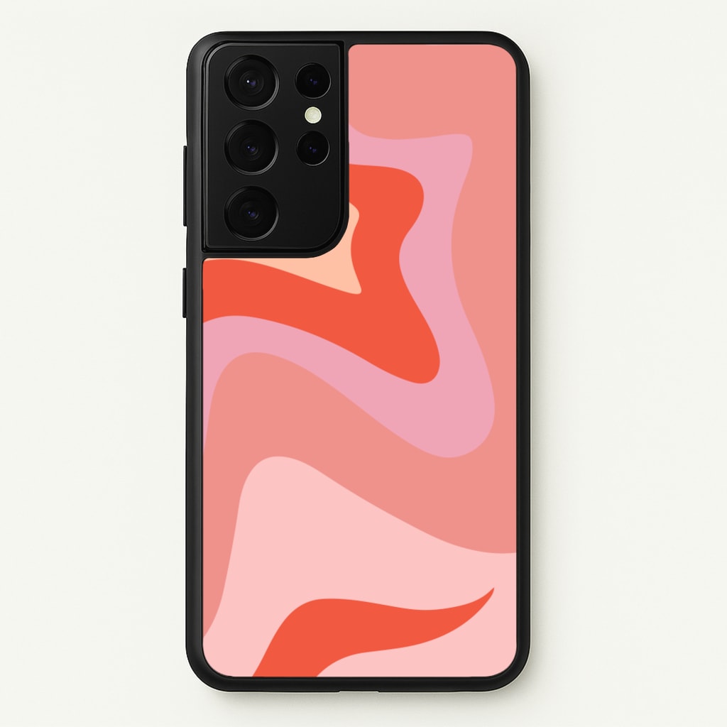 Abstract Pink And Purple - Abstract Pattern Phone Case for Galaxy S21 Ultra