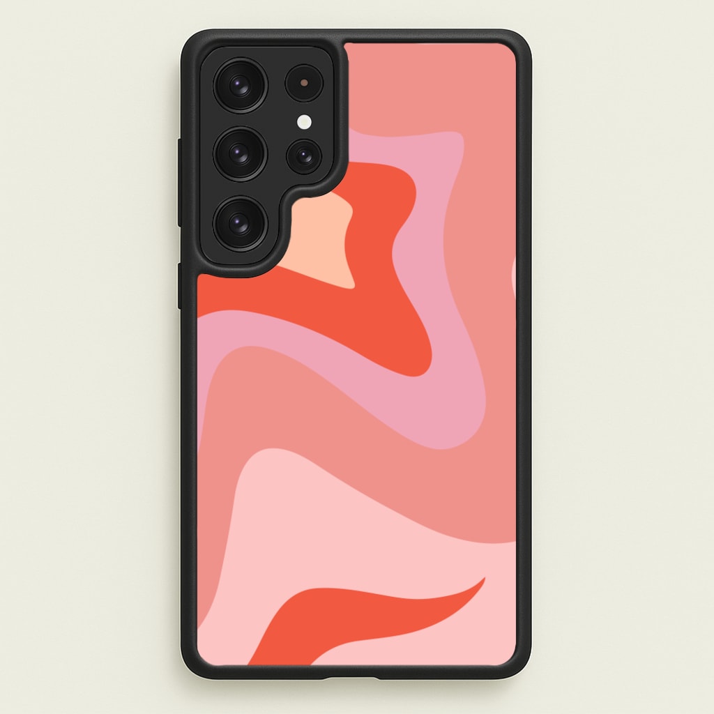 Abstract Pink And Purple - Abstract Pattern Phone Case for Galaxy S22 Ultra
