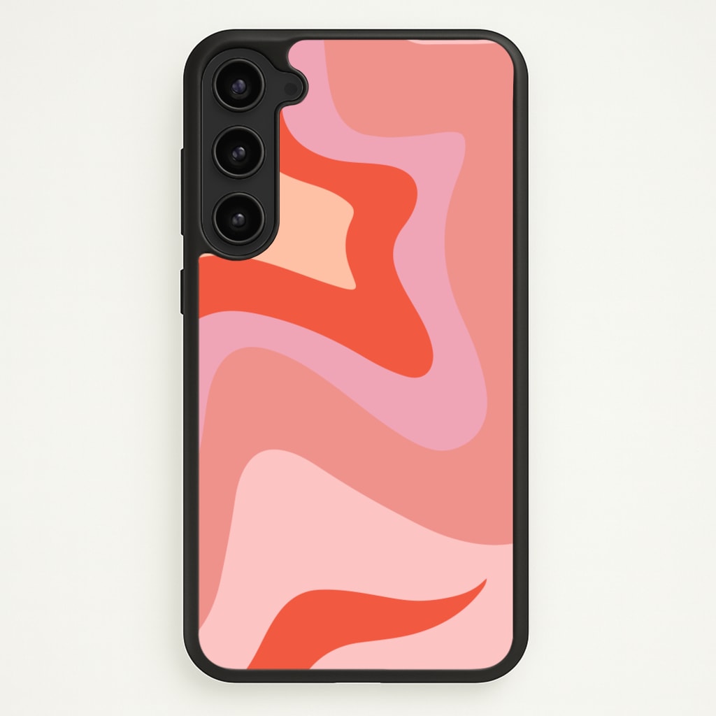 Abstract Pink And Purple - Abstract Pattern Phone Case for Galaxy S23