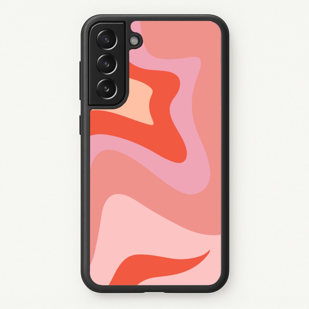 Abstract Pink And Purple - Abstract Pattern Phone Case for Galaxy S21