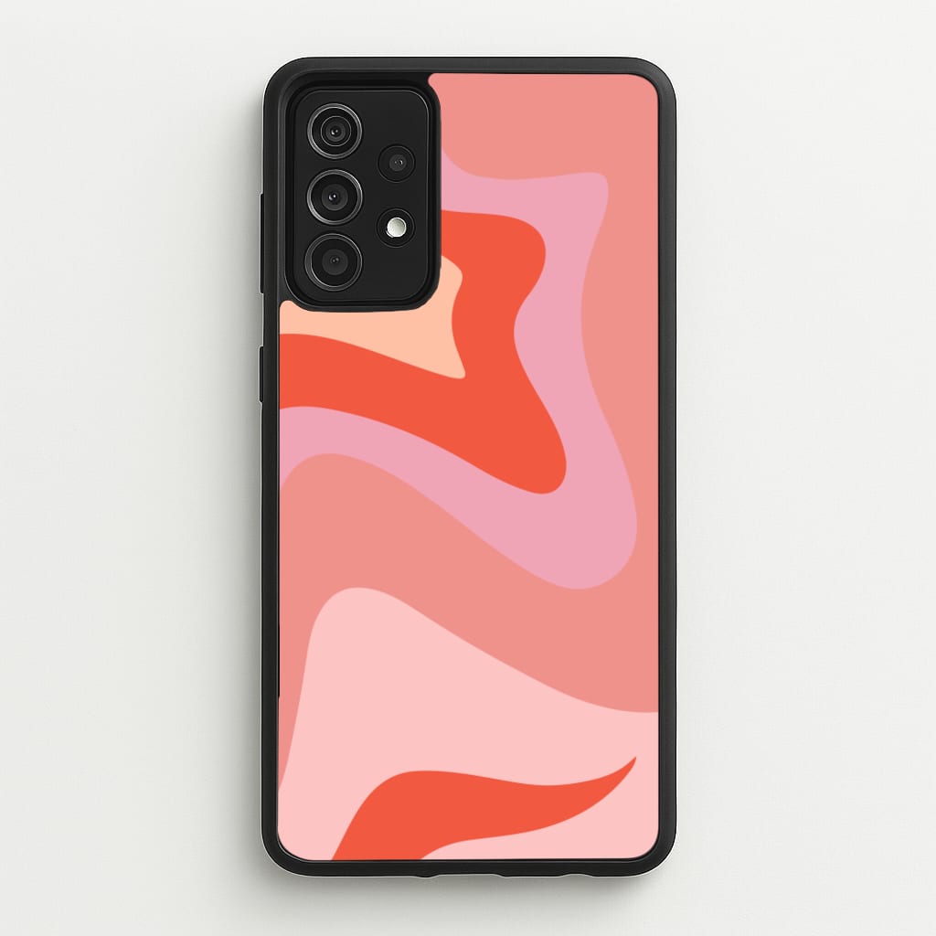 Abstract Pink And Purple - Abstract Pattern Phone Case for Galaxy A52 / A52s