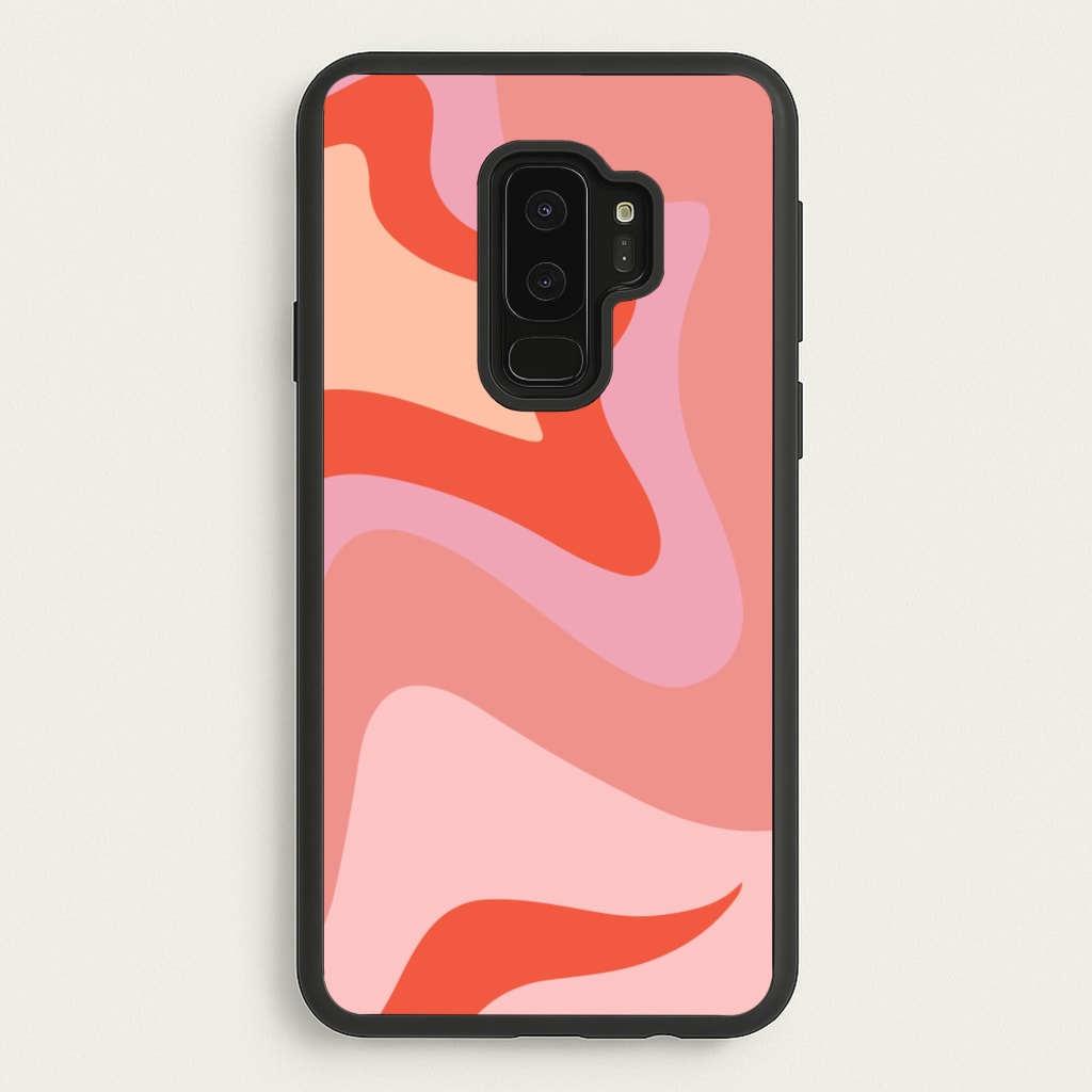 Abstract Pink And Purple - Abstract Pattern Phone Case for Galaxy S9 Plus
