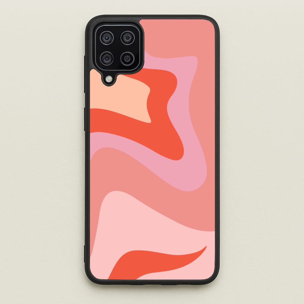 Abstract Pink And Purple - Abstract Pattern Phone Case for Galaxy A12
