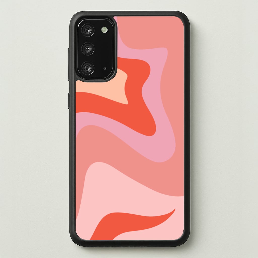 Abstract Pink And Purple - Abstract Pattern Phone Case for Galaxy Note 20