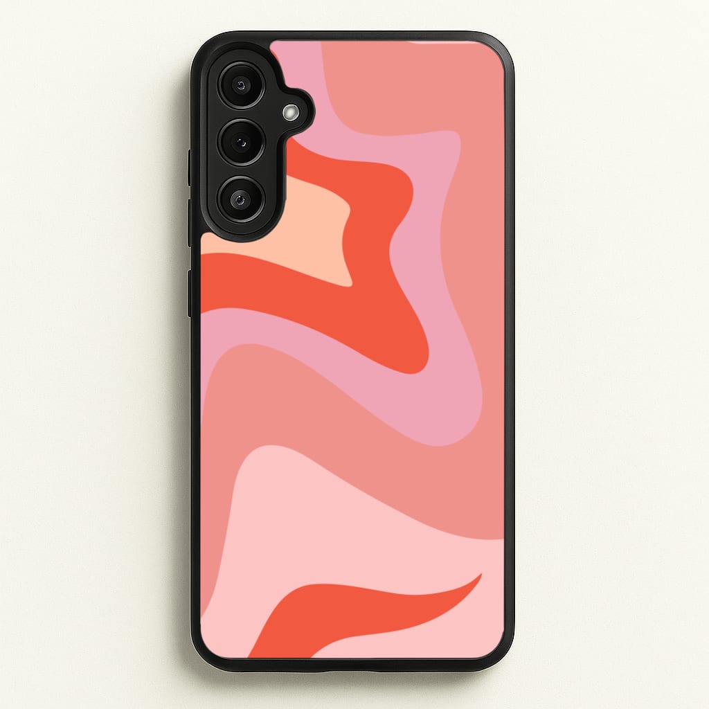 Abstract Pink And Purple - Abstract Pattern Phone Case for Galaxy A36