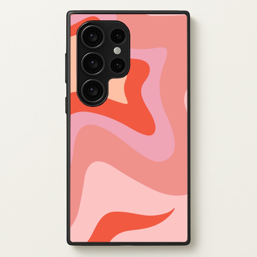 Abstract Pink And Purple - Abstract Pattern Phone Case for Galaxy S24 Ultra