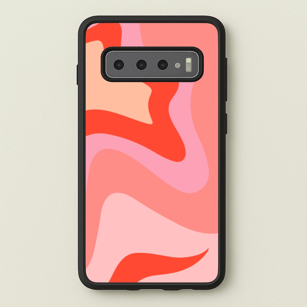 Abstract Pink And Purple - Abstract Pattern Phone Case for Galaxy S10