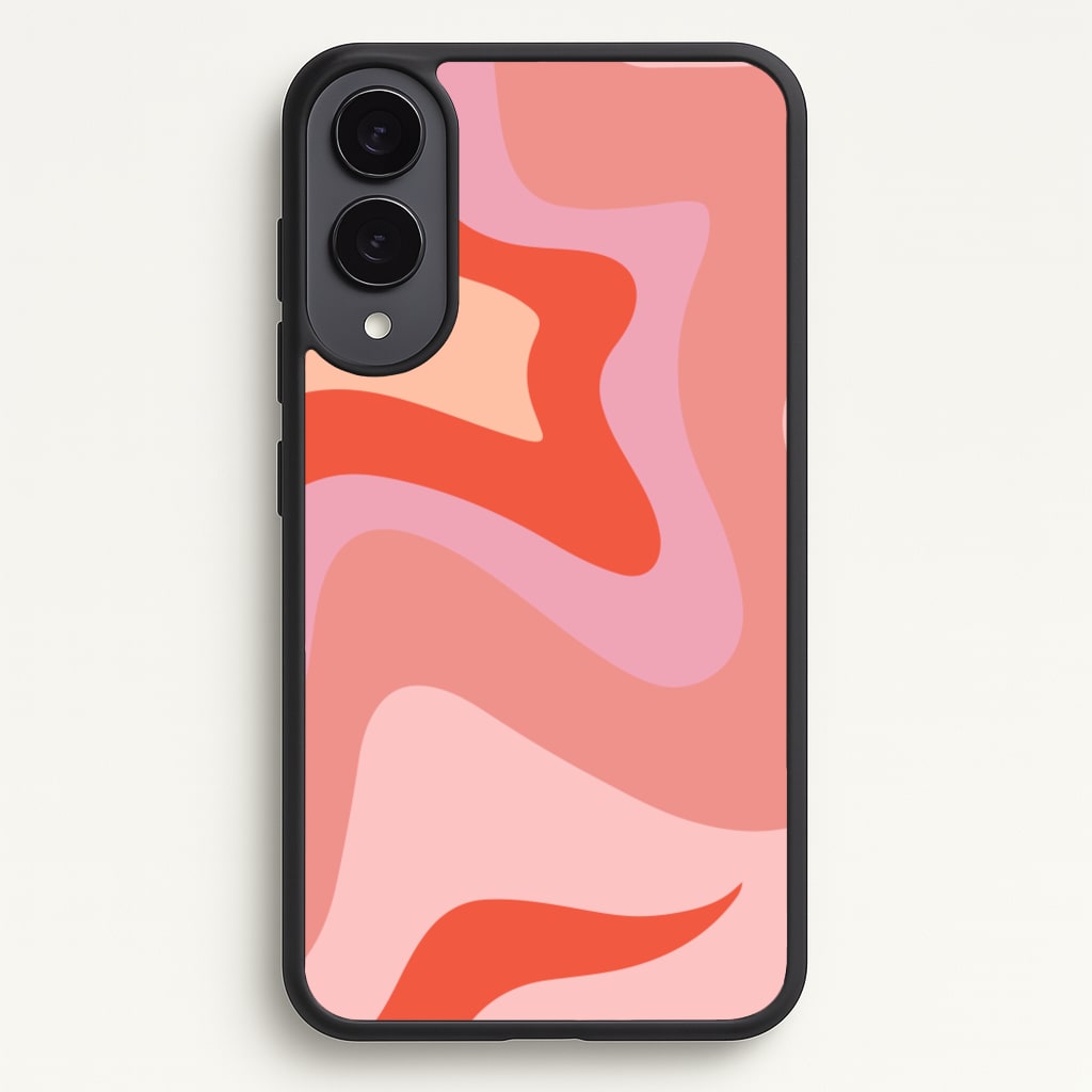 Abstract Pink And Purple - Abstract Pattern Phone Case for Galaxy S25 Edge