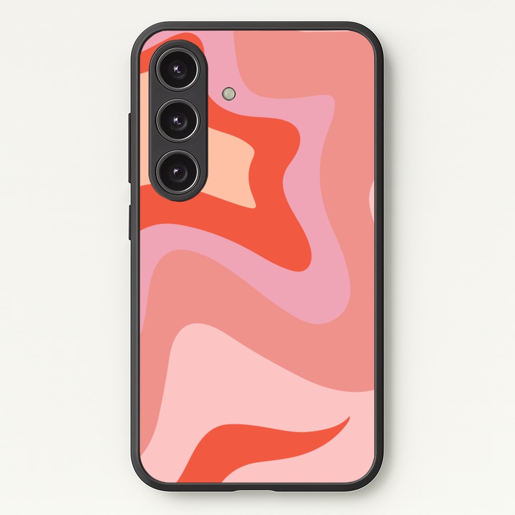 Abstract Pink And Purple - Abstract Pattern Phone Case for Galaxy S24