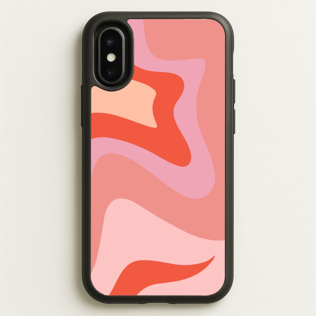 Abstract Pink And Purple - Abstract Pattern Phone Case for iPhone X / XS