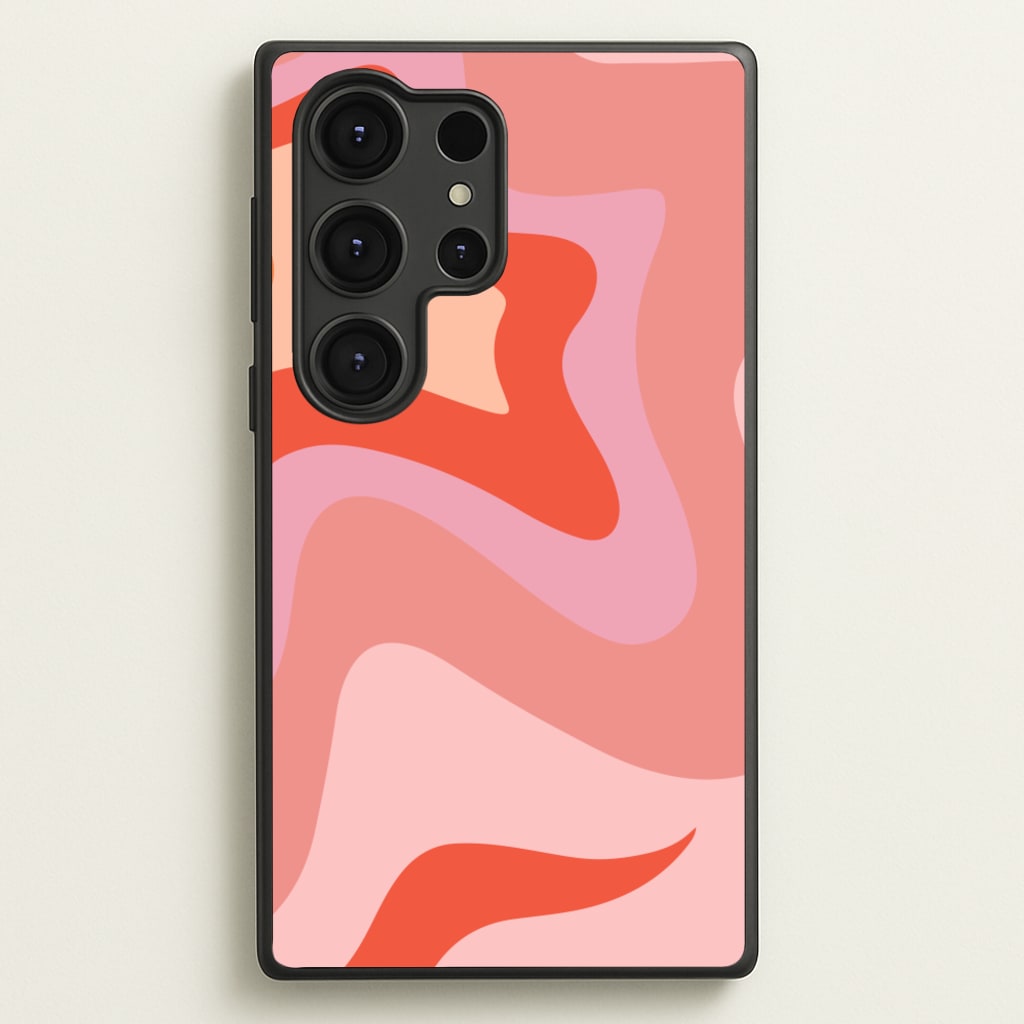 Abstract Pink And Purple - Abstract Pattern Phone Case for Galaxy S25 Ultra