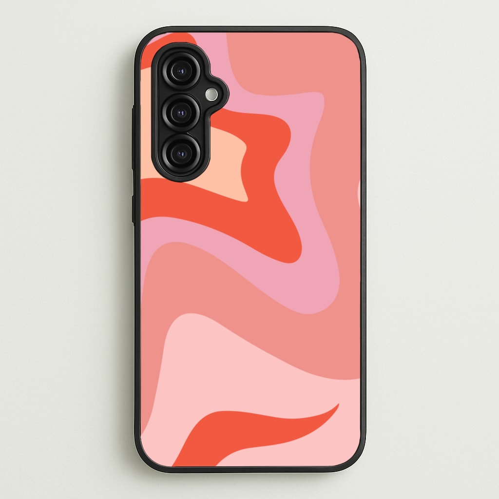 Abstract Pink And Purple - Abstract Pattern Phone Case for Galaxy A14