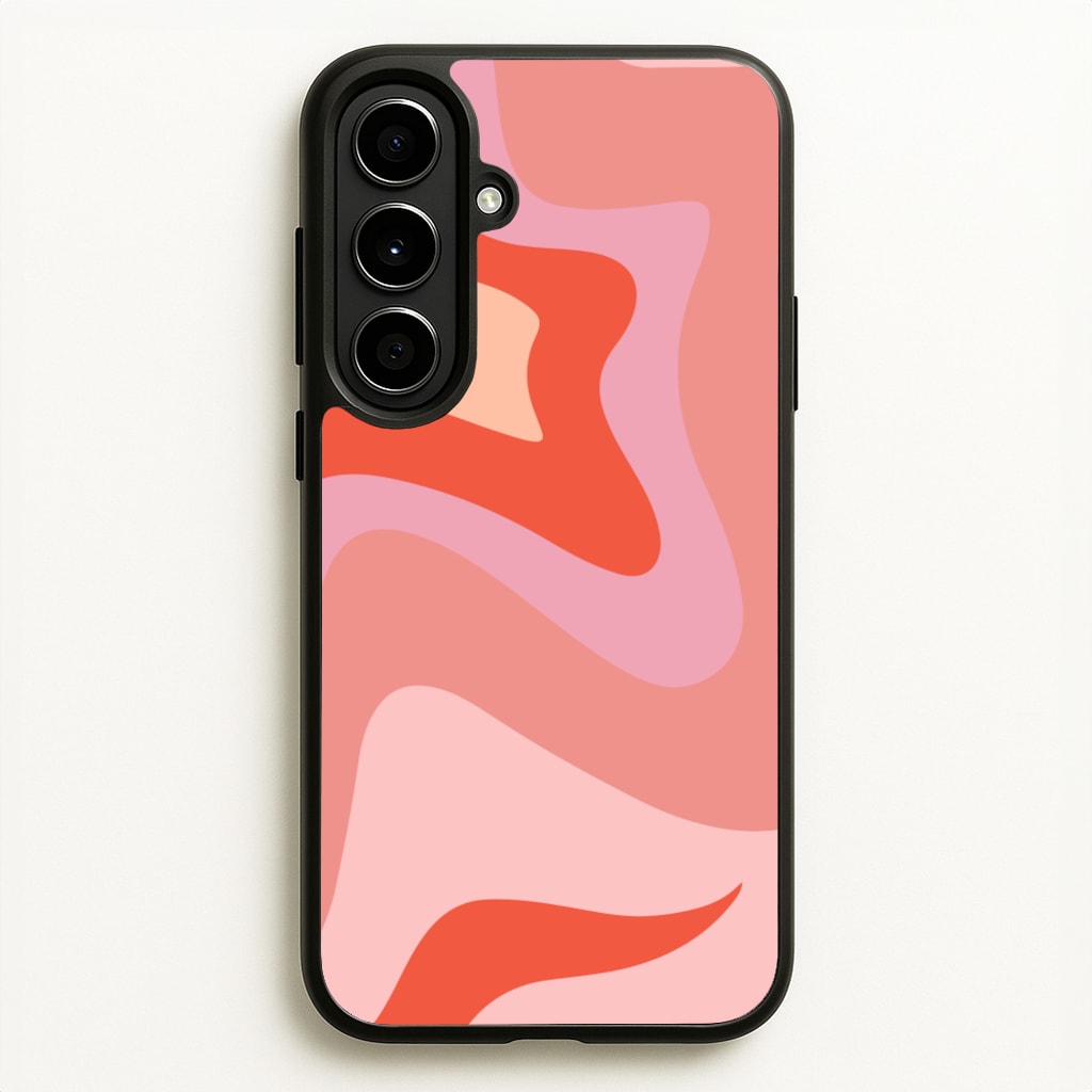 Abstract Pink And Purple - Abstract Pattern Phone Case for Galaxy A56